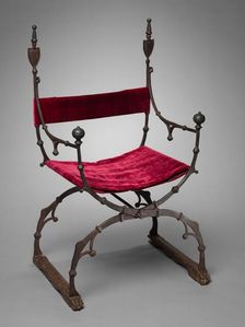 Curule (Folding) Chair, c. 1450-1500. Creator: Unknown