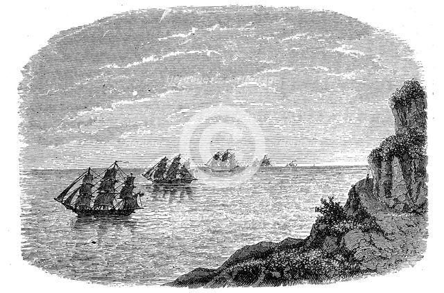 Curvature of the Earth, c1880. Creator: Unknown.