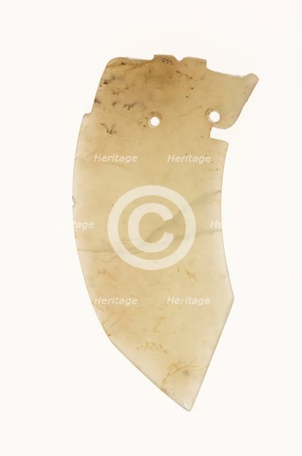 Curved Dagger-Blade (ge), late Shang dynasty to Western Zhou dynasty,  c. 1200-771 B.C. Creator: Unknown.