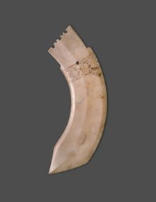 Curved Dagger-Blade (ge), Shang dynasty (c.1600-1046 BC), 13th-11th century B.C. Creator: Unknown