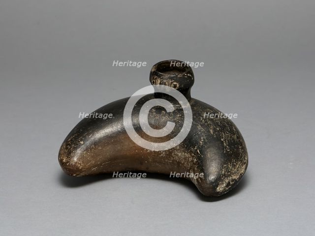 Curving Vessel with Molded Head Spout, A.D. 1200/1450. Creator: Unknown.