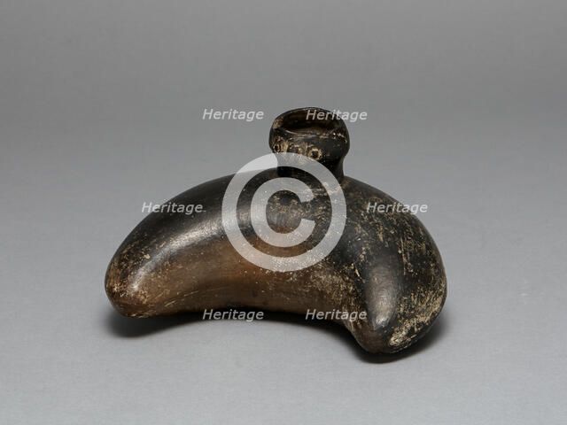 Curving Vessel with Molded Head Spout, A.D. 1200/1450. Creator: Unknown.