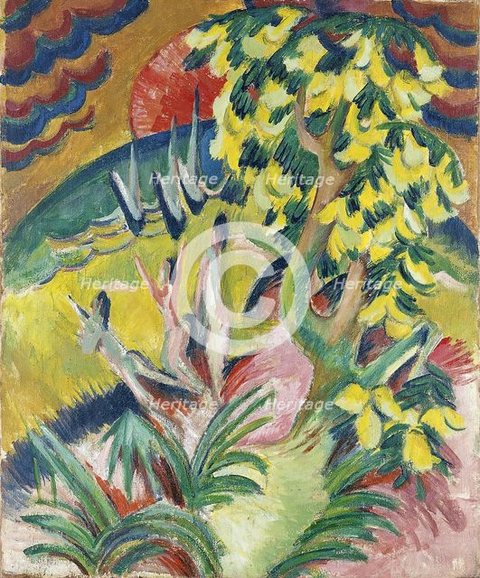 Curving Bay, 1914. Creator: Ernst Kirchner.