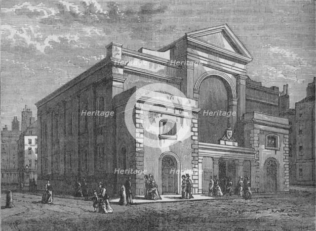 Curzon Chapel, Mayfair, Westminster, London, c1875 (1878). Artist: Unknown.