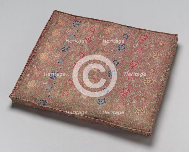 Cushion, China, Qing dynasty (1644- 1911), late 19th century. Creator: Unknown.
