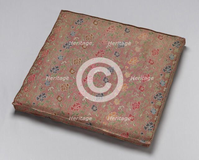 Cushion, China, Qing dynasty (1644- 1911), late 19th century. Creator: Unknown.