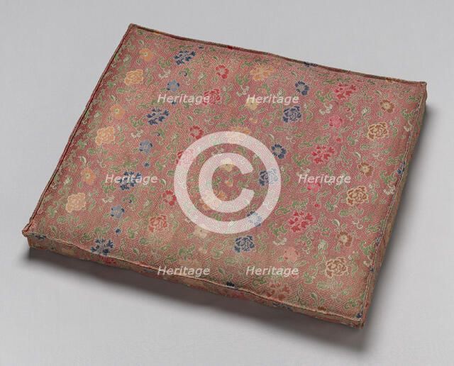 Cushion, China, Qing dynasty (1644- 1911), late 19th century. Creator: Unknown.