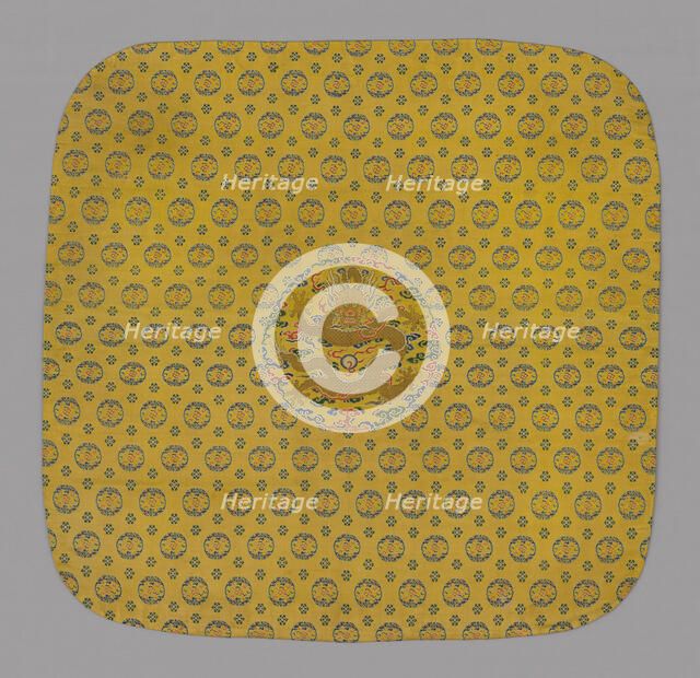 Cushion Cover, China, Qing dynasty (1644-1911), 1700/50. Creator: Unknown.