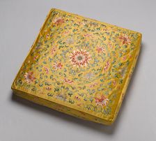 Cushion Cover, China, Qing dynasty (1644-1911), 1750/1800. Creator: Unknown