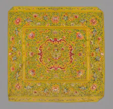 Cushion Cover, China, Qing dynasty (1644-1911), 1800/50. Creator: Unknown