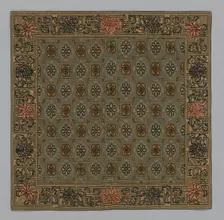 Cushion Cover, China, Qing dynasty (1644-1911), c. 1900. Creator: Unknown