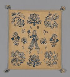 Cushion Cover, England, 1689. Creator: Unknown