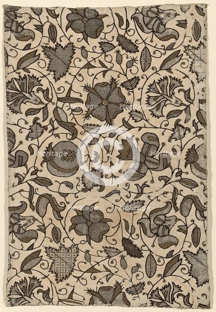Cushion Cover (Made from Woman's Dress), England, Elizabethan period, 1575/1600. Creator: Unknown.