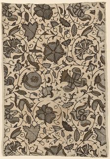 Cushion Cover (Made from Woman's Dress), England, Elizabethan period, 1575/1600. Creator: Unknown