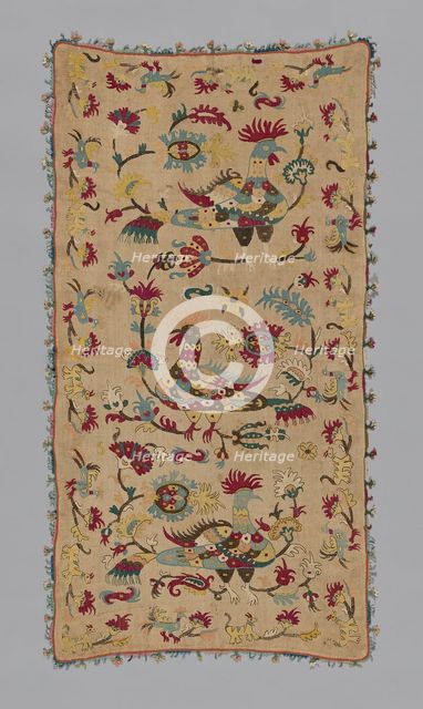 Cushion Cover, Skíros, 17th century. Creator: Unknown.