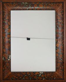 Cushion-Framed Mirror, England, c. 1680. Creator: Unknown