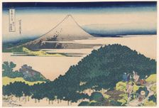 Cushion Pine Tree at Aoyama (Aoyama Enza no matsu), from the series "Thirty-six..., Japan, c1830/33. Creator: Hokusai