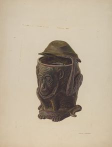 Cuspidor, c. 1941. Creator: Adolph Opstad