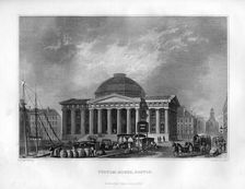 Custom House, Boston, Massachusetts, 1855.Artist: J Archer