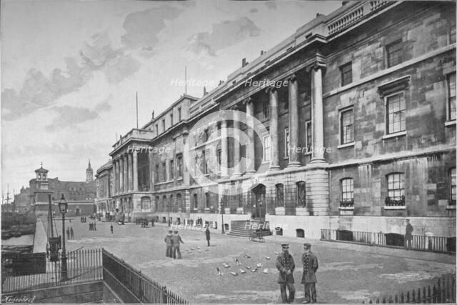 Custom House, City of London, 1911. Artist: Unknown.