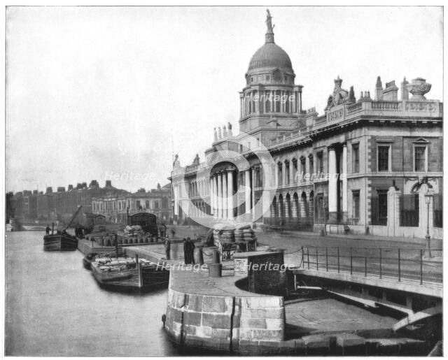 Custom House, Dublin, Ireland, late 19th century. Artist: John L Stoddard