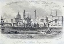 Custom House, London, c1840. Artist: John Newman