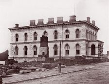 Custom House, Richmond, Virginia (after evacuation), 1861-65. Creator: Alexander Gardner