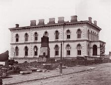 Custom House, Richmond, Virginia (after evacuation), 1861-65. Creator: Alexander Gardner