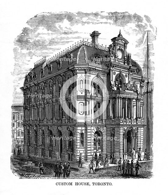 Custom House, Toronto, Ontario, Canada, 19th century. Artist: Unknown