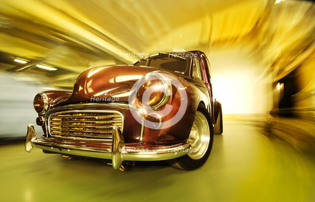 Customised Morris Minor Van. Artist: Unknown.