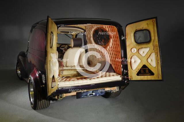 Customised Morris Minor Van. Artist: Unknown.