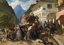 Customs at the Simplon, 1880. Creator: Giraud, Pierre François Eugène (1806-1881)
