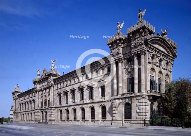 Customs palace, the work of the architects Enrique Sagnier and P. García Fária (1896-1902). Creator: Enrique Sagnier y P. García Fária (1896-1902).