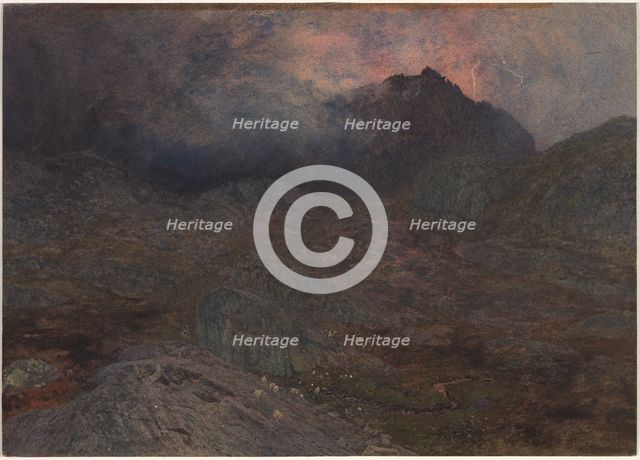 Cwm Trifaen, c. 1857. Creator: Alfred William Hunt (British, 1830-1896).