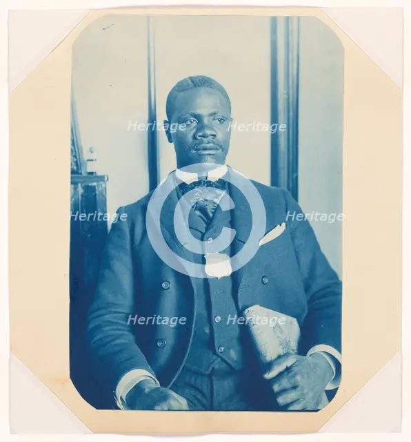 Cyanotype of a porter from the Hotel Palomares, 1885-1899. Creator: Unknown.