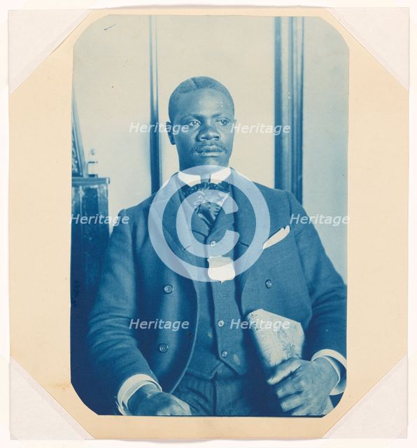 Cyanotype of a porter from the Hotel Palomares, 1885-1899. Creator: Unknown.