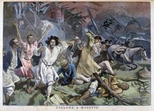 Cyclone in Mayotte, 1898. Creator: F Meaulle