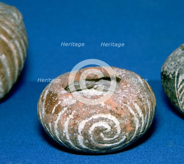 Cycladic decorated pottery bowl, 31st century BC. Artist: Unknown
