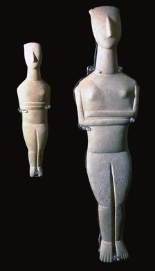 Cycladic figures, 25th century BC