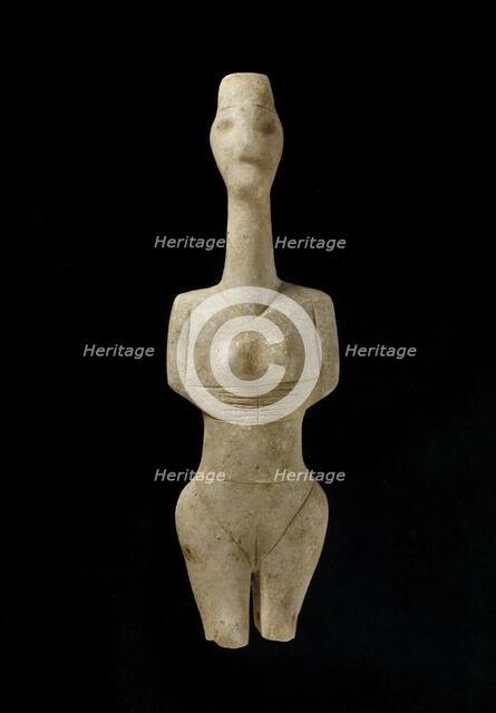 Cycladic figurine, Early Cycladic I Period, c3100-c2800BC. Artist: Unknown.