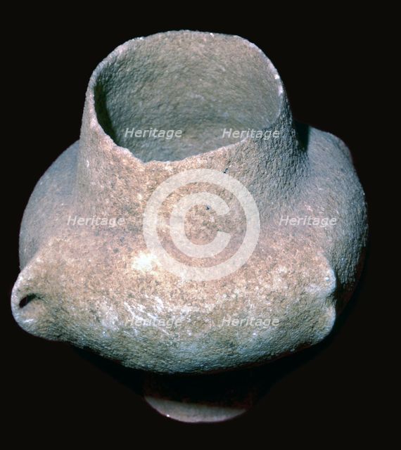 Cycladic marble vase, 26th century BC. Artist: Unknown