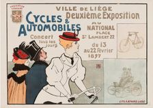 Cycles & Automobiles - Deuxième Exposition, 1897. Creator: Armand Rassenfosse