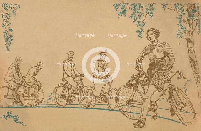'Cycling 1839-1939 front cover', 1939. Artist: Unknown.