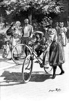 Cycling, c1890