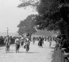 Cycling in Hyde Park, Westminster, Greater London, c1900s(?). Artist: York & Son