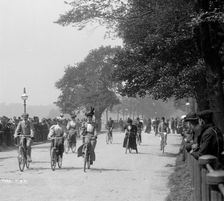 Cycling in Hyde Park, Westminster, Greater London, c1900s(?). Artist: York & Son