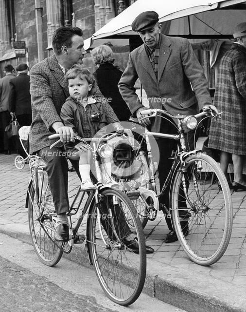 Cyclists, Brugge, Belgium, c1960s.
