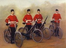 Cyclists - Lancashire Fusiliers 1900. Creator: Gregory & Co