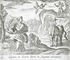 Cycnus and Hyrie, published 1606. Creators: Antonio Tempesta, Wilhelm Janson