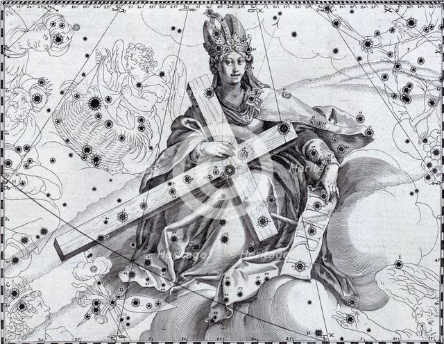 Cygnus as the Holy Cross, 1627.  Creator: Julius Schiller.